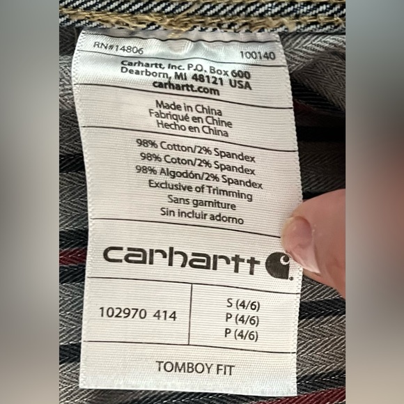 Vintage Carhartt Jean Jacket size Small - Picture 12 of 12